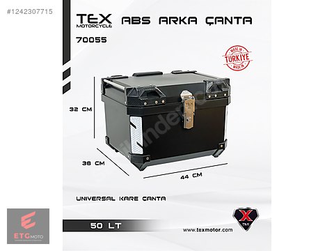 TEX 70055 ABS 50 Litre Siyah Arka Çanta (Topcase) - Türkiye'nin ilan ...