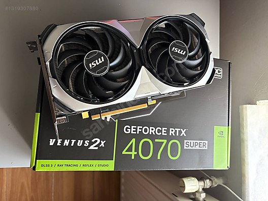 HATASIZ) MSI RTX 4070 SUPER VENTUS 2X OC 12GB 192Bit sahibinden