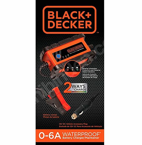 12v şarj cihazı 6amp Black+Decker
