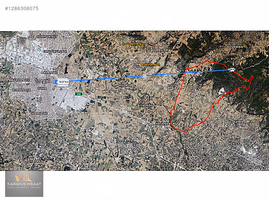 KARAKUŞ GAYRİMENKUL'DEN İNEGÖL SÜPÜRTÜ'DE SATILIK 1.500 M2 TARLA #1286308075
