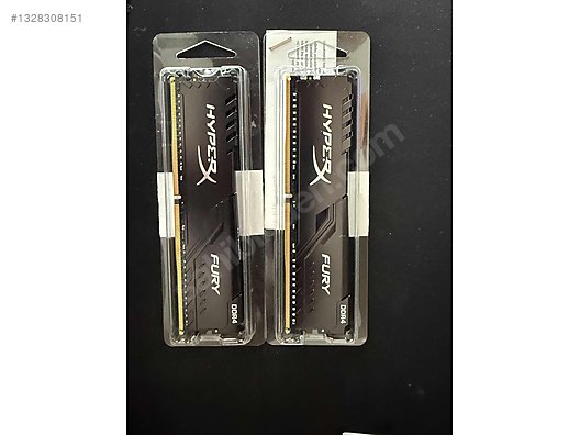 Kingston HyperX Fury 16GB DDR4 3200 mhz Ram 2 Adet (16+16) on