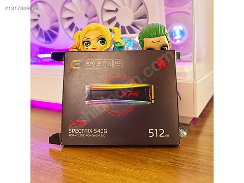 内蔵型SSD XPG SPECTRIX S40G 512GB M.2 SSD LED RGB XPG Spectrix S40G 512GB RGB M.2 NVMe SSD sahibinden.comda - 1317309656
