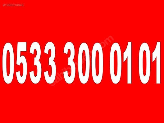 İkinci El ve Sıfır Alışveriş / Cep Telefonu & Aksesuar / Numara / Turkcell