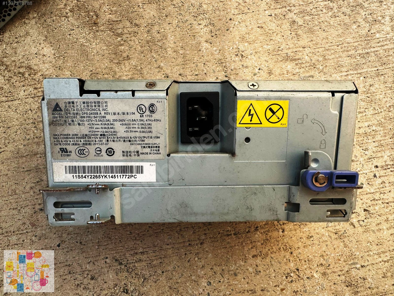Delta Electronics DPS-240SB A REV 04 Power Supply Module 54Y2266 ...