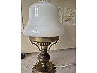 Vintage Opal Camlı Masa Lambası #1271311641