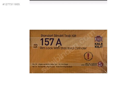 KALE KİLİT Standart Silindirli Tirajlı Kilit 157A - Emniyet Kilidi & Zincir ve Yapı Malzemeleri sahibinden.com'da