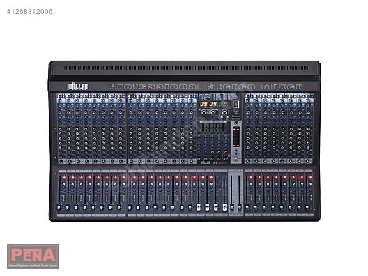 WÖLLER WX-24PRO ÇİFT EFEKTLİ 5 AUXLU 24 KANALLI DECK MİKSER