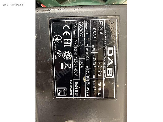 İkinci El ve Sıfır Alışveriş / Bahçe & Yapı Market / Yapı Malzemeleri / Sıhhi Tesisat / Pompa & Hidrofor