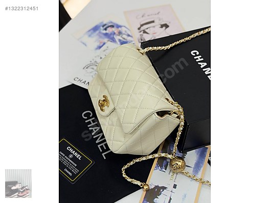 CHANEL Small Flap Bag With Pearl İthal ürün - Chanel Askılı Çanta