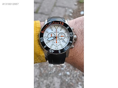 CR4 定価約2万CRONO Edox 48.355 saati 10242-TIN-VIN REF Co-1 Titan mm 45 CHRONOGRAPH ウェア