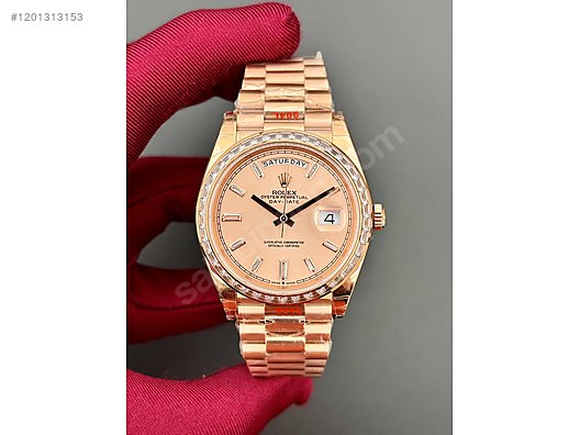 Rolex ROLEX DAY DATE ROSE GOLD DIAMOND BEZEL sahibinden da 1201313153