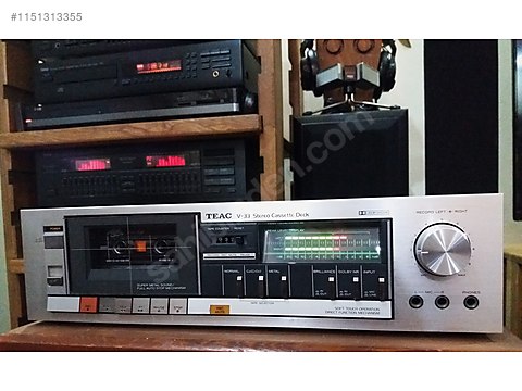 Platine Cassette TEAC V-33, Argentée, état Correct