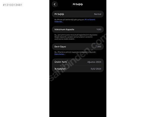 Apple / iPhone 16 Pro Max / İphone 16 Pro Max Sıfırdan Farksız ...