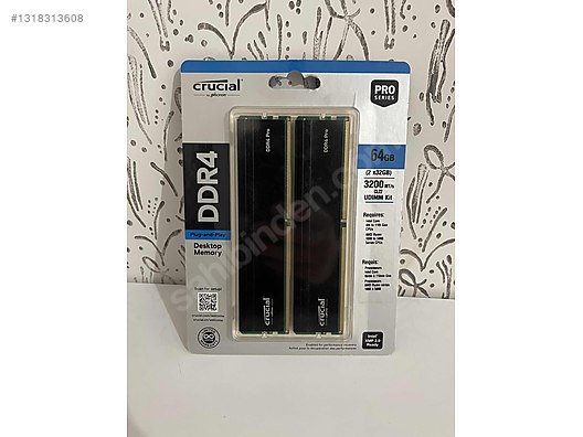 CRUCIAL 64GB (2X32) DDR4 3200 sahibinden.comda - 1318313608