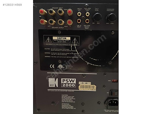KEF PSW2000 250w - İkinci El KEF Subwoofer (Ev Tipi) Hoparlör
