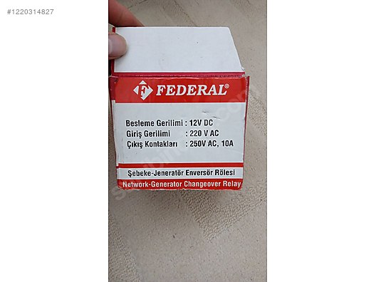 FEDERAL FER-96 ŞEBEKE JENERATÖR ENVERSÖR RÖLE - Elektrik Tasarruf Cihazı ve Yapı Malzemeleri sahibinden.com'da