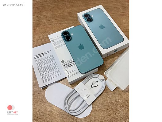Apple / iPhone 16 / iPhone 16 128 gb çift sim yeşil renk 33999