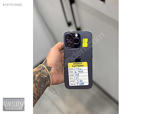 Resim Apple iPhone 14 Pro İkinci El TR | 128 GB | Mor İkinci El KARŞ AKSOY İLETİŞİM İPHONE 14 PRO 128 GB