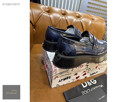 DOLCE GABBANA LACİVERT LOAFER - Erkek Günlük Ayakkabı Modelleri