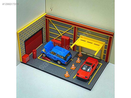 ジオラマ 1/64 【1901 GARAGE】 1/64 アメリカンスタイルの修理工場ジオラマ | HLJ.co.jp ミニカー