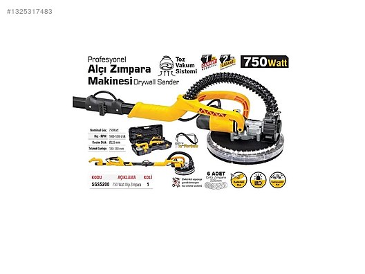 SGS ALÇI ZIMPARA MAKİNESİ - Sıfır Elektrikli Zımparalama İlanları