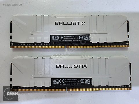 Crucial Ballistix 8 GB DDR4-3000 MHz 2li kit sahibinden.comda