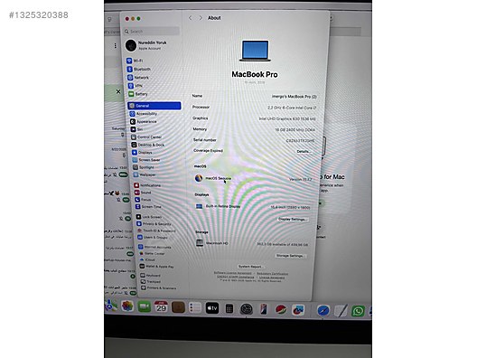 Apple Macbook / Apple MacBook Pro 15 2018 i7 16GB RAM 512GB SSD
