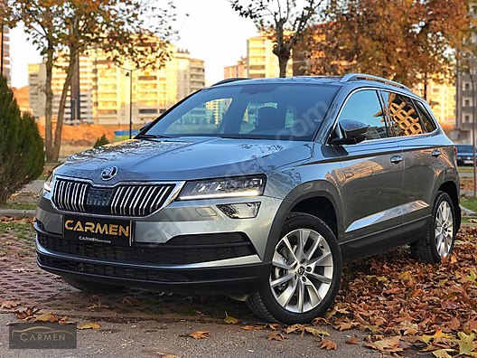 skoda karoq 1 6 tdi prestige 2020 skoda karoq hatasiz 2 500 km cam tavan hayalet ici bej dsg at sahibinden com 887320440