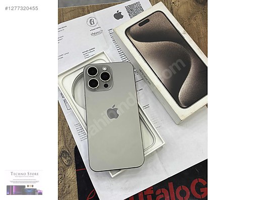 Resim Apple iPhone 15 Pro Max İkinci El TR | 256 GB | Natürel Titanyum İkinci El TECHNOSTORE DAN İPHONE 15 PRO MAX 256 GB