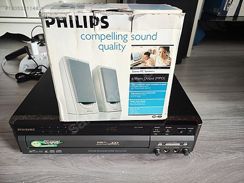 ３セット　DVD SAMSUNG SMART EYE 3 DİSK SÜPER VCD + PHİLİPS HOPARLÖR KUMANDALI on