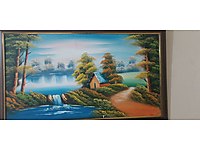 antika tablo yağli boya el yapimi