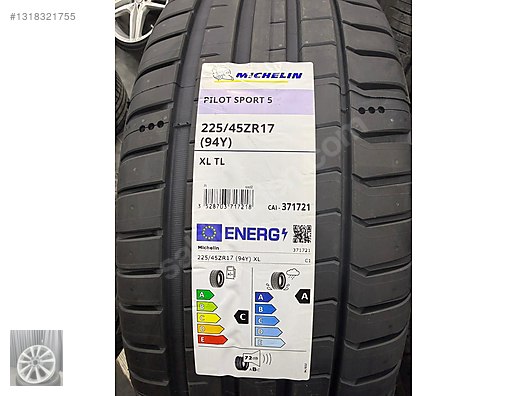 225 45 17 94Y XL MİCHELİN PİLOT SPORT 5 SIFIR LASTİK sahibinden
