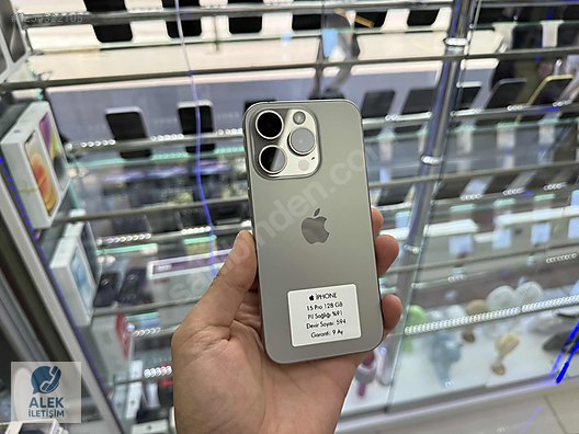 Resim Apple iPhone 15 Pro İkinci El YD | 128 GB | Natürel Titanyum İkinci El APPLE İPHONE 15 PRO 128 GB PİL 89 / 4 AY
