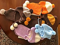 Bebek atkı bere takımı