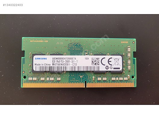 Samsung 8GB DDR4-2666 SODIMM Notebook RAM on sahibinden.com