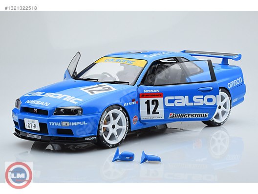 ミニカー NISSAN SKYLINE 2000GT-R. 1:18 1:18 Solido 2000 Nissan Skyline GT-R R34 #12, Lider Model'den on