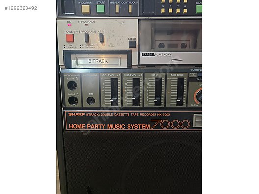 SHARP HK-7000 8-Track + Double Cassette Japon Nadir Koleksiyonlk