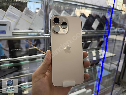 Resim Apple iPhone 16 Pro Max İkinci El YD | 256 GB | Çöl Titanyum İkinci El APPLE İPHONE 16 PRO MAX PİL 100 / DEVİR 152 / 2.5 AYLIK / 16 AY