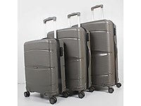 SEYAHAT VALİZİ KIRILMAZ SLİKONLU 3 LÜ SET (SIFIR PAKETLİ ÜRÜN)