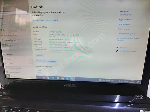 İkinci El ve Sıfır Alışveriş / Bilgisayar / Dizüstü (Notebook) / Laptop / Asus