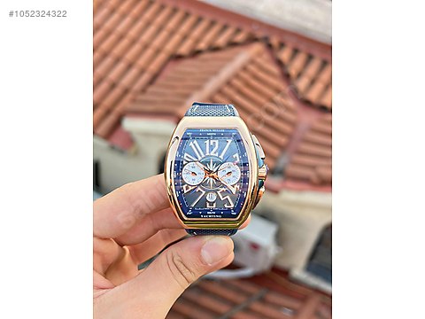 Franck Muller Franck Muller Vanguard Rose Gold Chronograph Blue