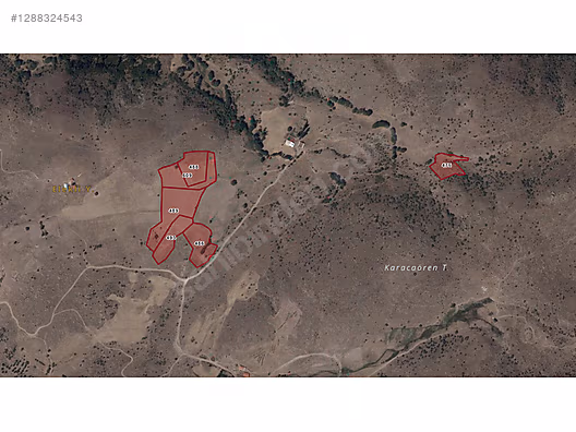 Afyonkarahisar Sinanpaşa'da 25.150m² Satılık Tarla (6 Parsel)