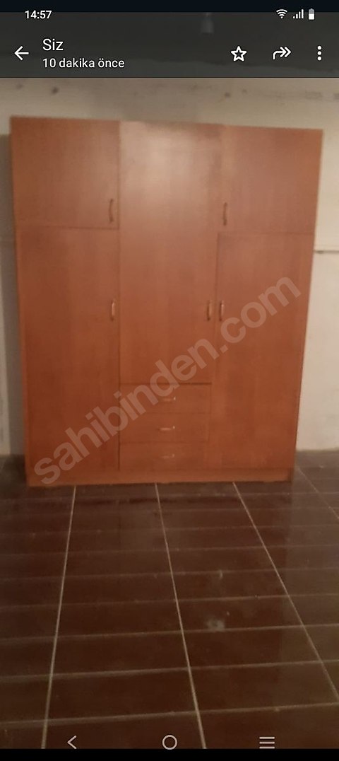 dolap ağaç üç kapili