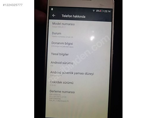 İkinci El ve Sıfır Alışveriş / Cep Telefonu & Aksesuar / Cep Telefonu / Casper / VIA A1
