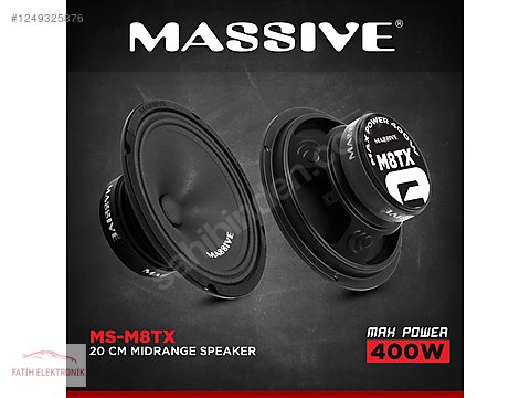 Hoparlör / Midrange / MASSİVE MS-M8TX 20 CM MİDRANGE 400 WATT