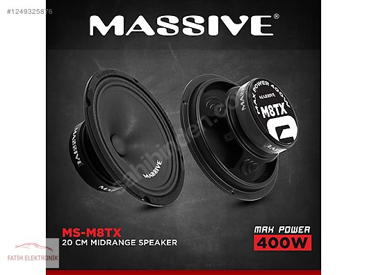 Hoparlör / Midrange / MASSİVE MS-M8TX 20 CM MİDRANGE 400 WATT