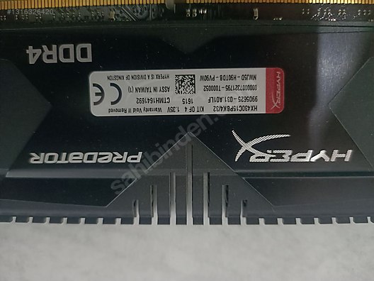 Kingston Hyperx Predator 8*4 32gb cl15 Ram sahibinden.comda