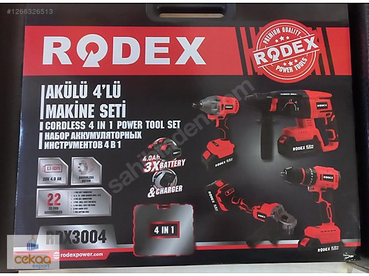Rodex Akülü 4'lü Makine Seti RDX3004 on sahibinden.com - 1266326513