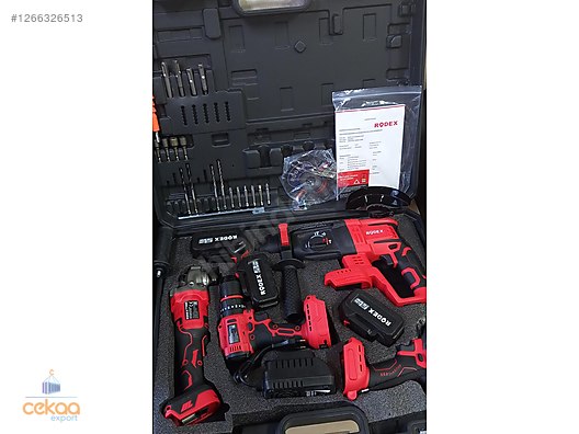 Rodex Akülü 4'lü Makine Seti RDX3004 on sahibinden.com - 1266326513
