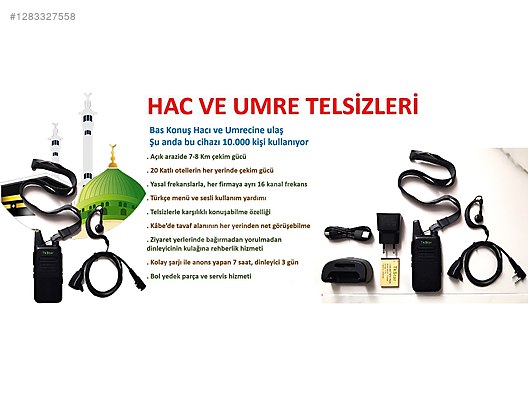 İkinci El ve Sıfır Alışveriş / Teknik Elektronik / Lisanssız Telsiz / El Telsizi